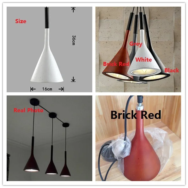 

Modern Imitation Cement Pendant Light Nordic Retro Industrial Lamps Gray Lamparas Vintage Kitchen Bedroom 110-240V Lighting