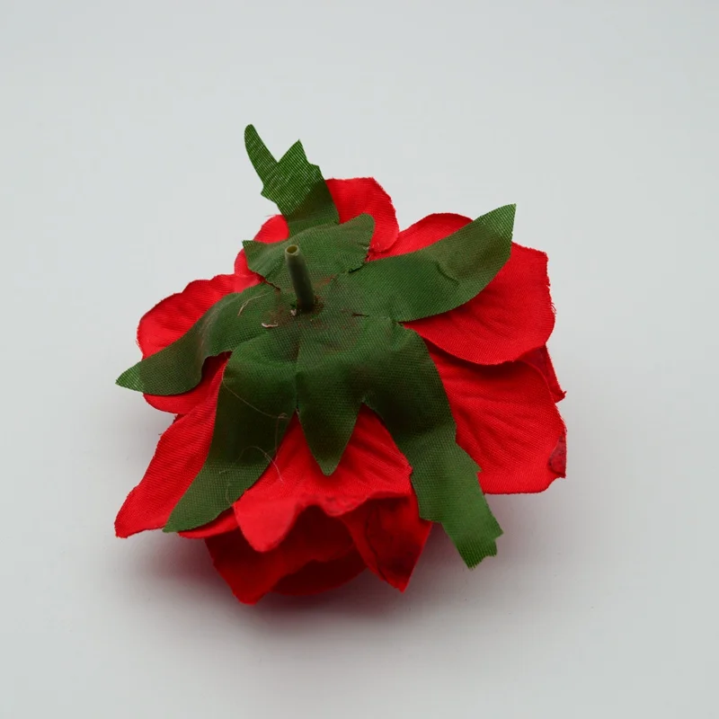 

2pcs Silk rose head cheap for home decoration accessories wedding christmas fake plastic diy wreath gifts box Artificial flowers