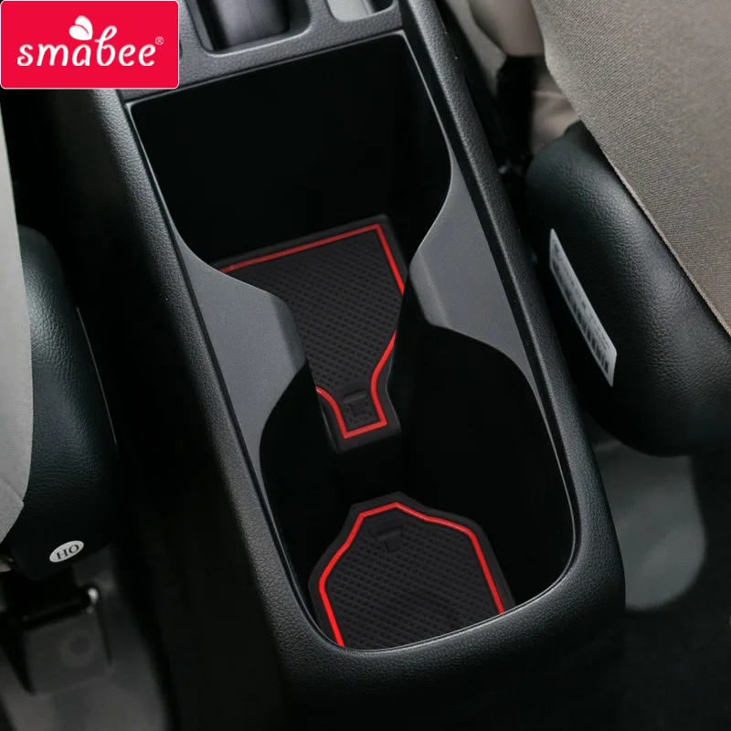 

Противоскользящие коврики Smabee с прорезями для ворот и чашек для HONDA CITY 2015-2020, аксессуары, резиновый коврик с прорезями для дверей, нескользящ...