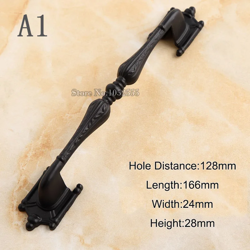 Высокое качество 10 шт Европейский классический черный кухонный шкаф дверные