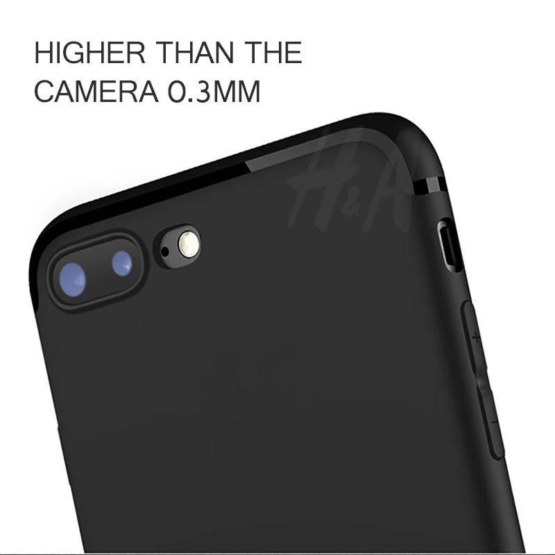 H& A Роскошный Матовый Мягкий силиконовый чехол для iPhone 6 чехол s 6s Plus 5 5S SE 7 7 чехол Полный Чехол для iPhone 7 7 Plus чехол для телефона s