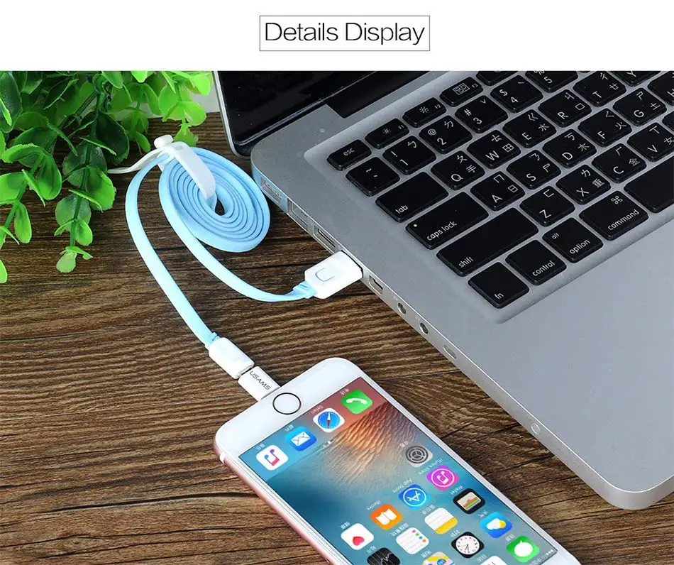 USAMS для iPhone OTG Micro Usb адаптер микро кабель для зарядки и синхронизации данных светильник для iPhone iPad
