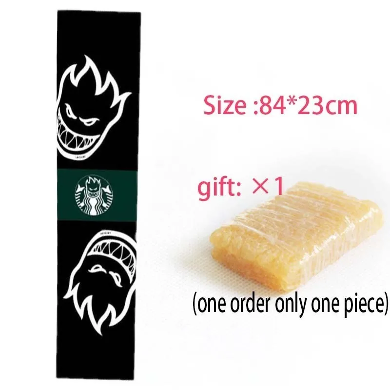 For Skateboard A17 1 шт. 84x23 см скейтборд Griptapes PVC& Silicon Графический скейтборд Grip лента мини Лонгборд палубные ручки Песочная бумага - Цвет: For Skateboard A17