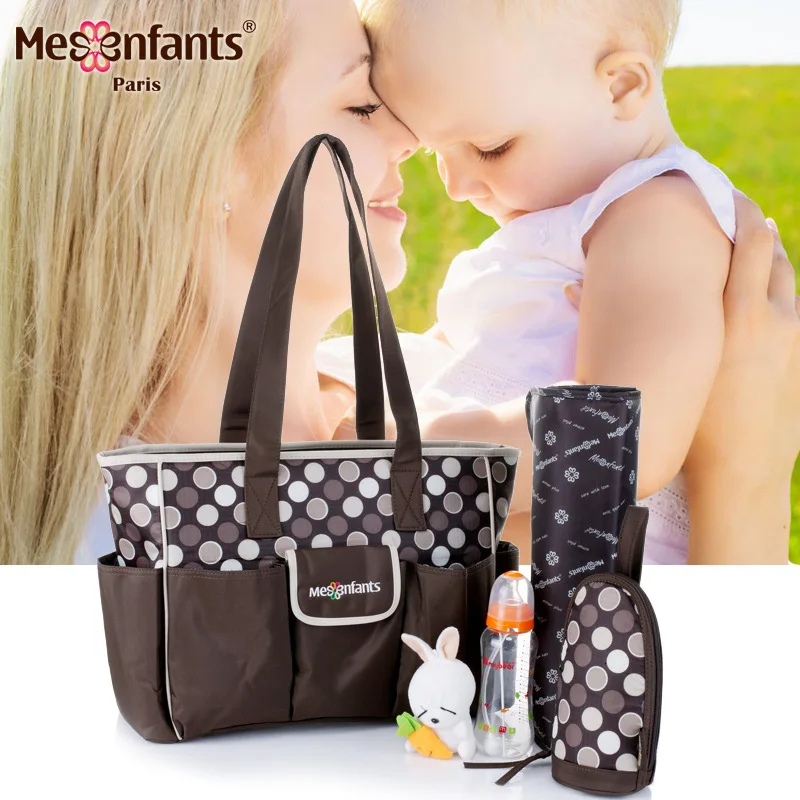 Сумка для детских подгузников в горошек 2 шт./компл.|multifunction diaper bag|nappy bagsdiaper bag |