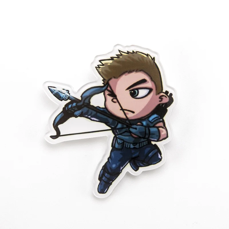Hawkeye Marvel Badges Avengers Brooch Pins Thor Pin Movie Endgame Jewelry Iron Man Captain America Spiderman Brooches For Women Men Gift - Окраска металла: Hawkeye