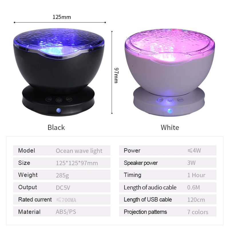 Светящиеся Игрушки для малышей ночник сна звездное небо океанская волна