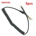 YIDATON 5 шт. микрофонный кабель для Yaesu радио MH-48A6J FT-7800 FT-1802 FT-1807 FT-1900 FT-2600 FT-2800 FT-2900 FT-и т. д.