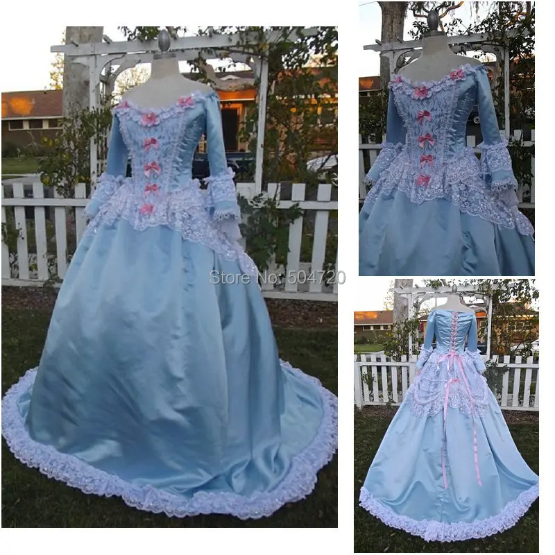 

Custom-madeR-093 19 century Vintage costume Victorian Gothic Lolita/Civil War Southern Belle Ball Halloween dresses Sz US 6-26
