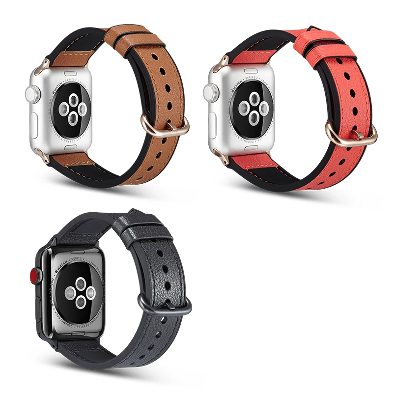 Часы с кожаным ремешком ремешок для iwatch 4 44 мм 40 Apple Watch версии версия 1 2 3 42 38 часы
