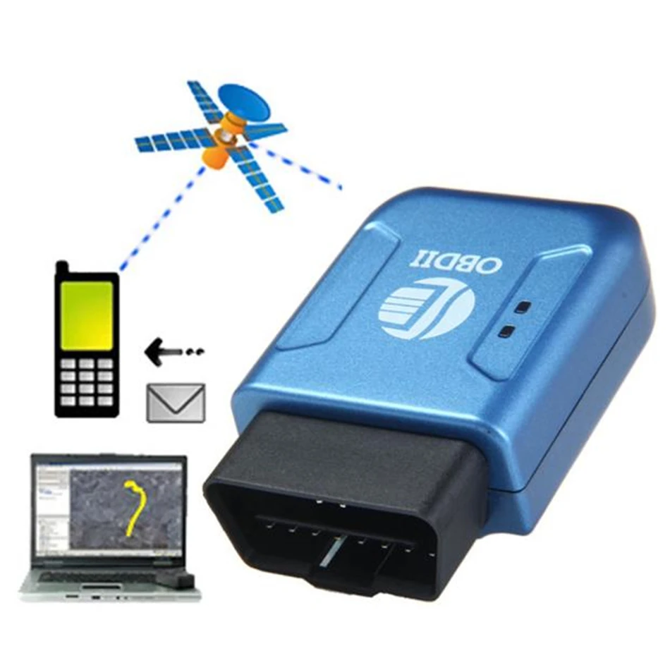 OBD2 OBDII GPS GPRS трекер в реальном времени система слежения за автомобилем