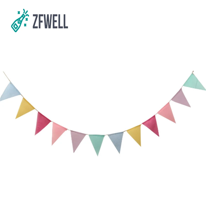 ZFWELL 1 шт./лот имитация конопли 12 вымпелных украшений для свадебной сцены день