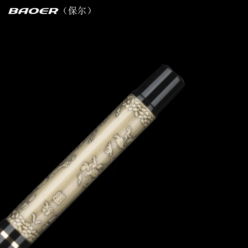 Baoer 507 перьевая ручка с гравировкой лошади бронзовая цветная чернильная среднего