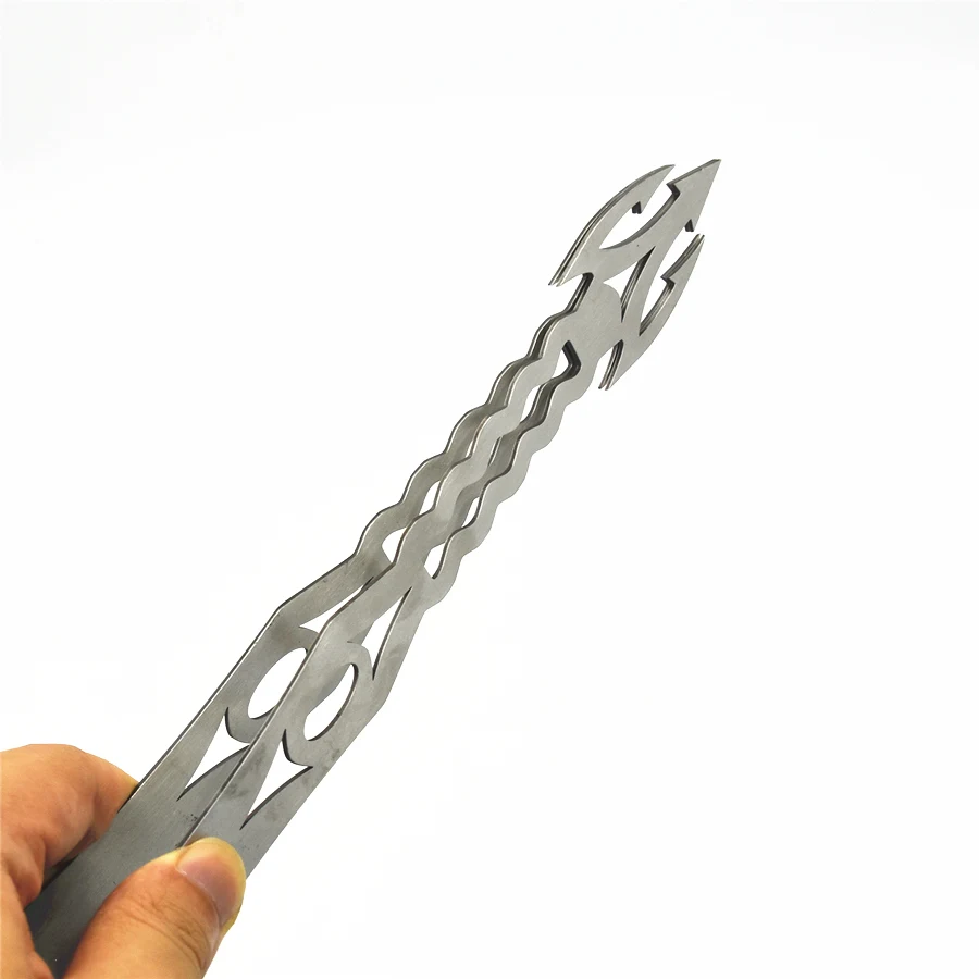 Щипцы для кальяна из нержавеющей стали в форме волны металлические щипцы с