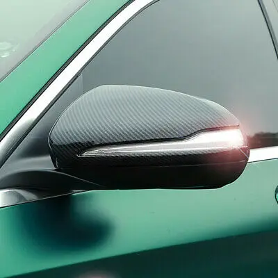 

Carbon Fiber Style Side Door Mirrors Cover Trim 2pcs for Benz C Class 2019
