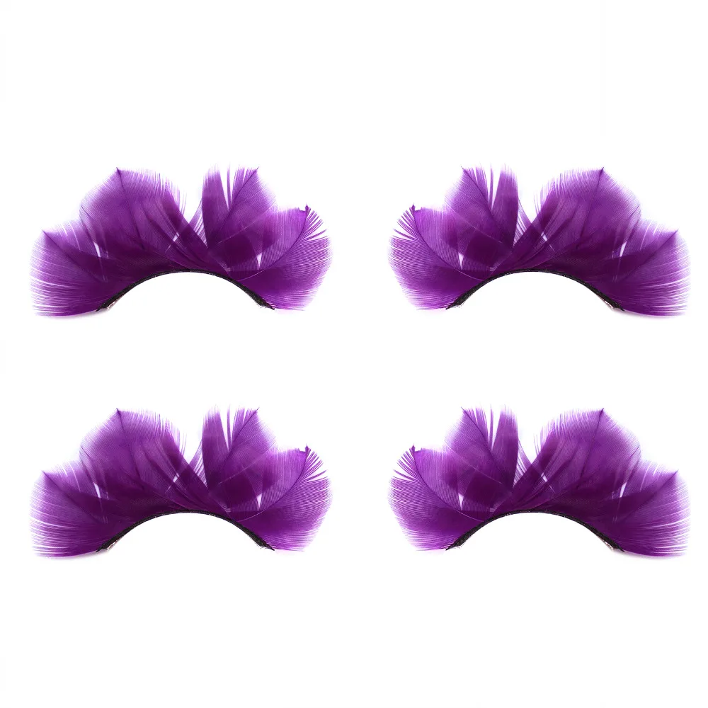 5 пар перьев ресницы Преувеличение танцевальный маскарадный/вечерние