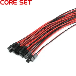 10 шт.лот 2PIN 2 Pin гнездовой соединитель провода 24AWG 2 P Dupont кабель для 3D принтера 10 см20 см30 см длина