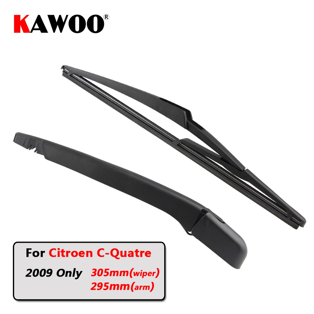 

KAWOO Car Rear Wiper Blade Blades Back Window Wipers Arm For Citroen C-Quatre Hatchback (2009 Only) 305mm Auto Windscreen Blade