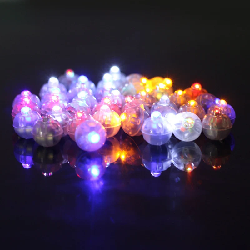 120 шт./лот светодиодные лампы RGB светящиеся воздушные шары для бумажных фонарей