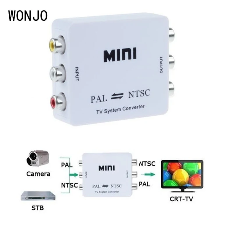 Мини конверсионный Портативный ТВ PAL в NTSC или двухсторонний формат видео система