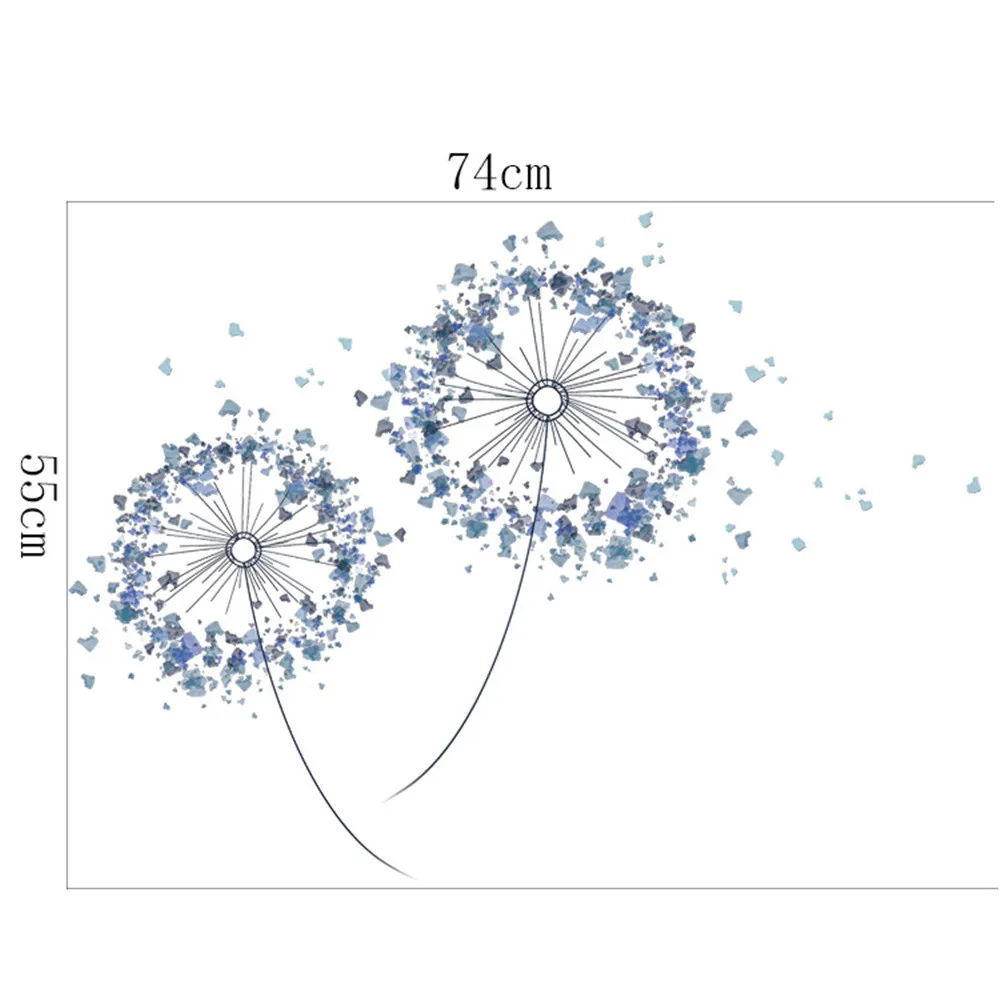 Самодельная Наклейка на стену с изображением природы травы бабочки съемная