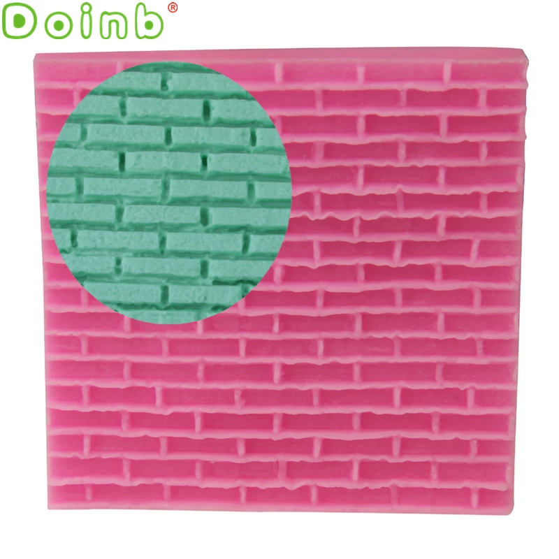 Кирпичная каменная стена кружевной силиконовый коврик Embosser формы для помадки