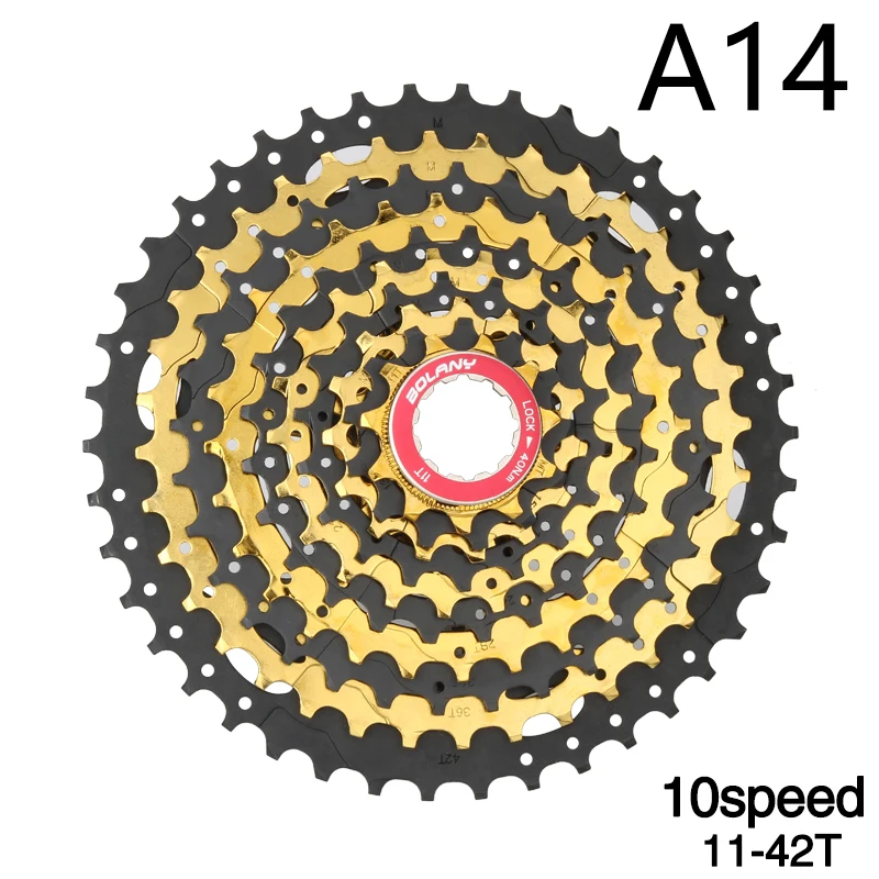 

BOLANY MTB Cassette 8S/9S/10S/11S/12S 11-25 28 32 40 42 46 50 52T Sprockets Freewheel Wide Ratio Mountain Bicycle Accessories