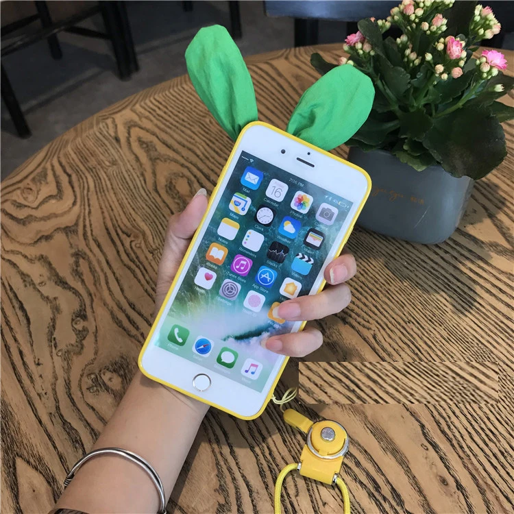 Морковь Mobile Shell силиконовый падение ударопрочный Защитный Чехол для iphone6 6s 7 8 p |