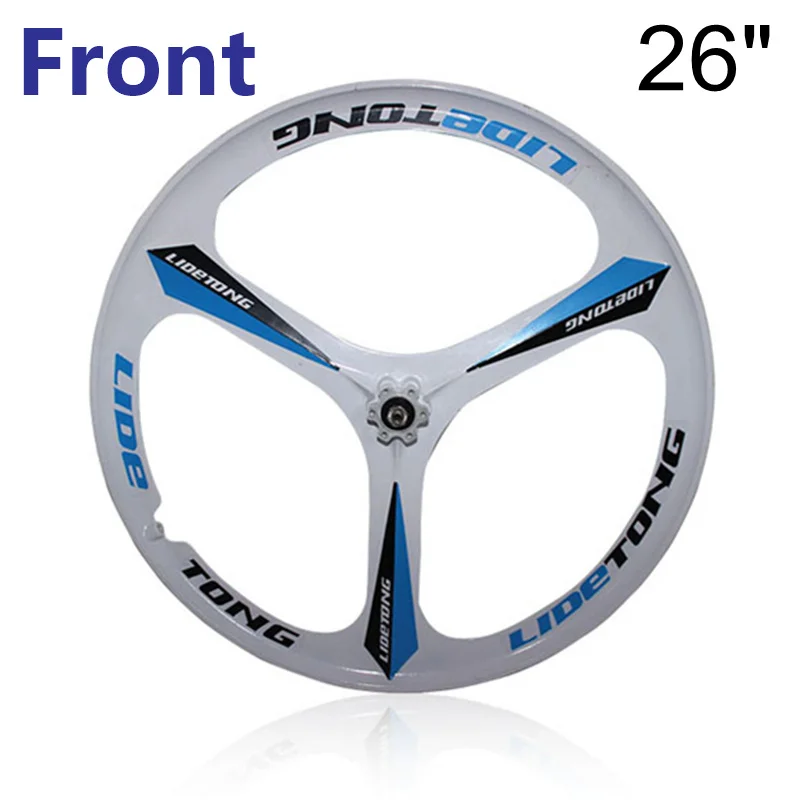 26 Front Rim WHBE 2" передний или задний обод для горного велосипеда MTB, 3 спицы колеса из магниевого сплава, тип подшипника, Поддержка переднего колеса быстросъемный - Цвет: 26 Front Rim WHBE