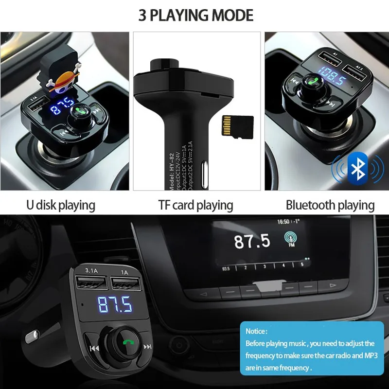 Mp3 плеер Беспроводной Bluetooth fm-передатчик модулятор громкой связи Car Kit для Univeral