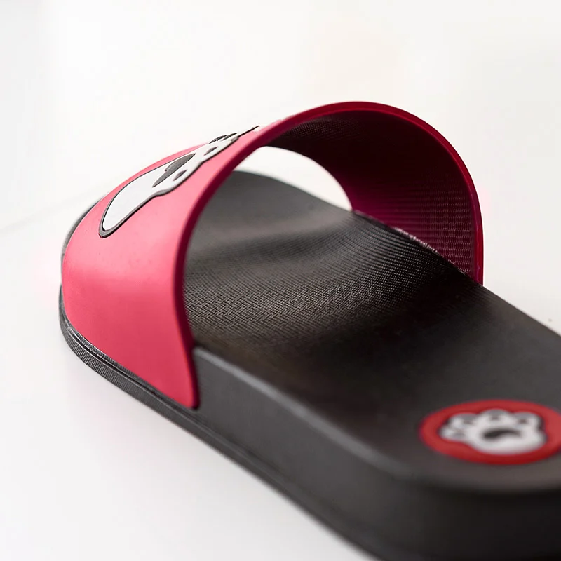 Летние Симпатичные тапочки из ПВХ с изображением кошки женские домашние