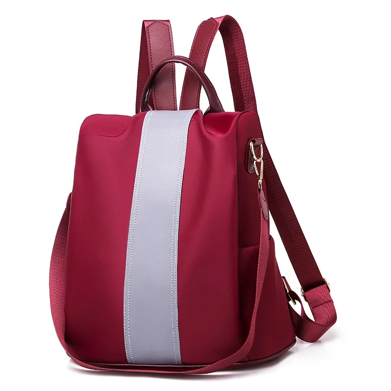 3-in-1 Vintage backpack for women shoulder bag large capacity backpack school bag for teenage girls light ladies travel backpack - Цвет: K-012