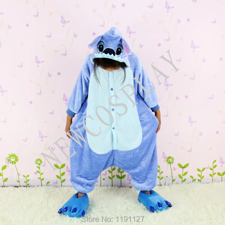 Free shipping New lovely children boys & girls Pajamas kids Anime Cosplay Costume cartoon Onesie Stitch Sleepwear|costume ship|sleepwearcostume tiger