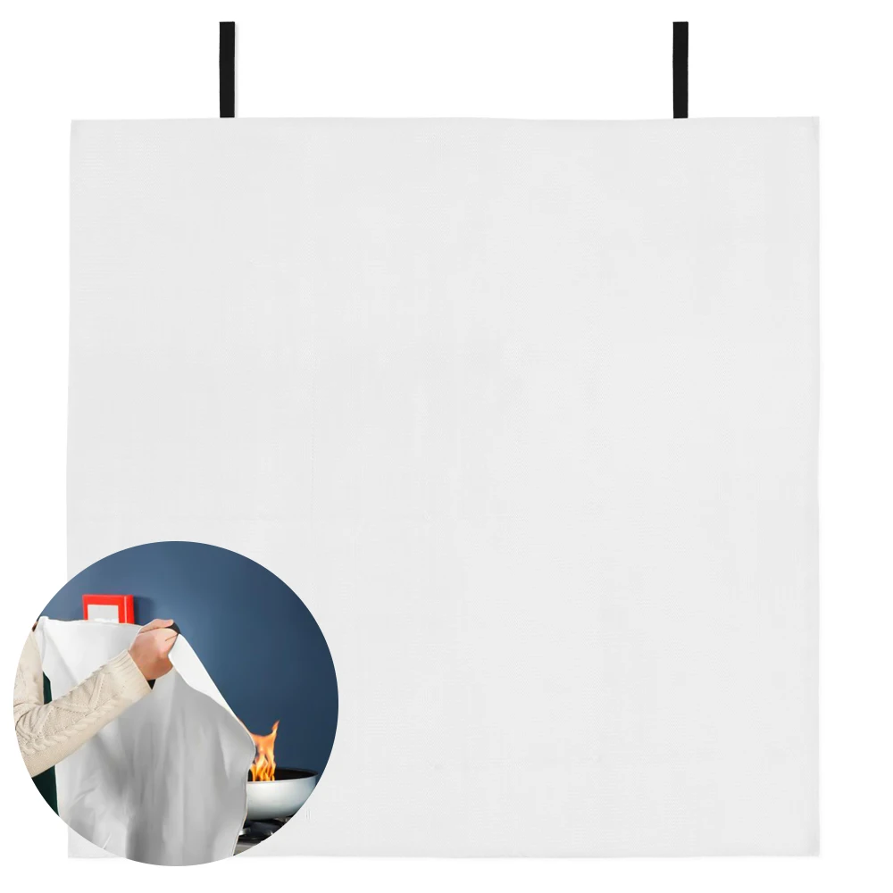 

1.8M x 1.8M Fire Blanket Fiberglass Fire Flame Retardant Emergency Survival Fire Shelter Safety Cover Fire Emergency Blanket