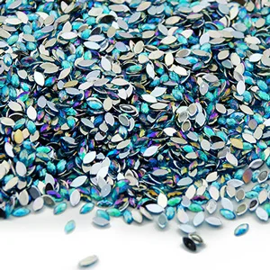 Aqua Blue AriesLibra 500 шт./упак. 12 Цветов, по которым вы должны выбрать лошадиный глаз дизайн аксессуары для ногтей Стразы DIY украшения искусства ногтя - Цвет: Aqua Blue