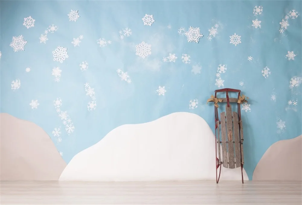 Laeacco Снежинка узор деревянный пол фотографические фоны Индивидуальные фотографии для фотостудии|Фон