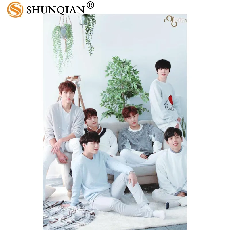 Новое поступление Шелковый постер KPOP INFINITE Custom Printing тканевый плакат Fashion Home Art Deco