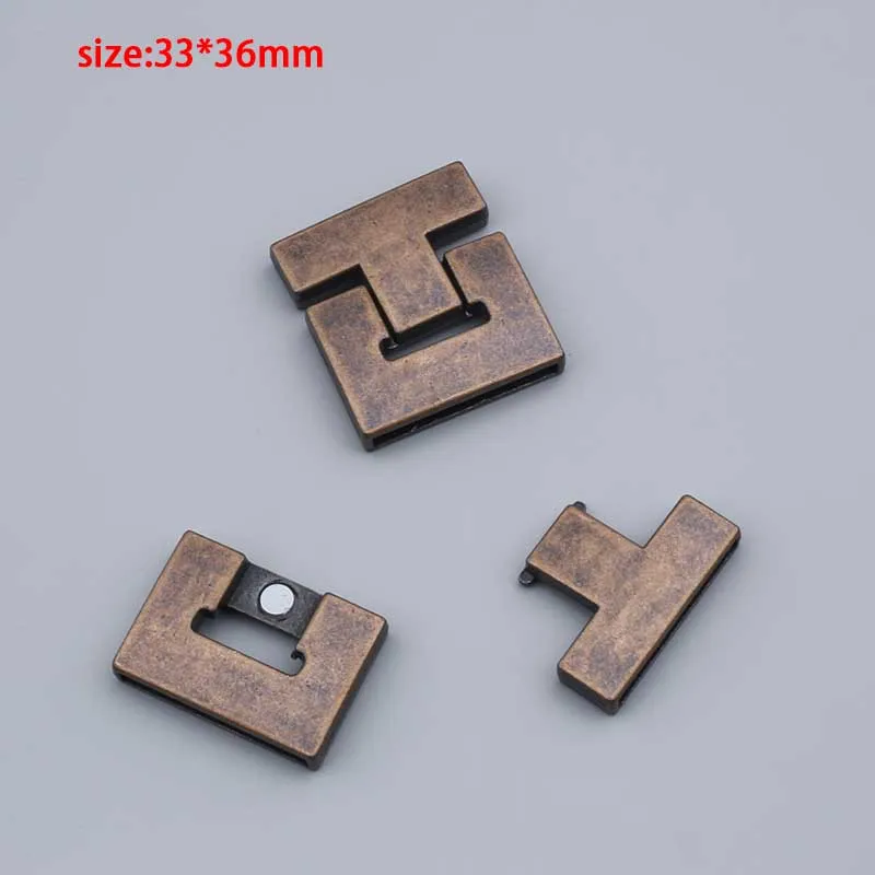 2 комплекта коричневого цвета/Серебряный Цвет сильные магнитные замочки