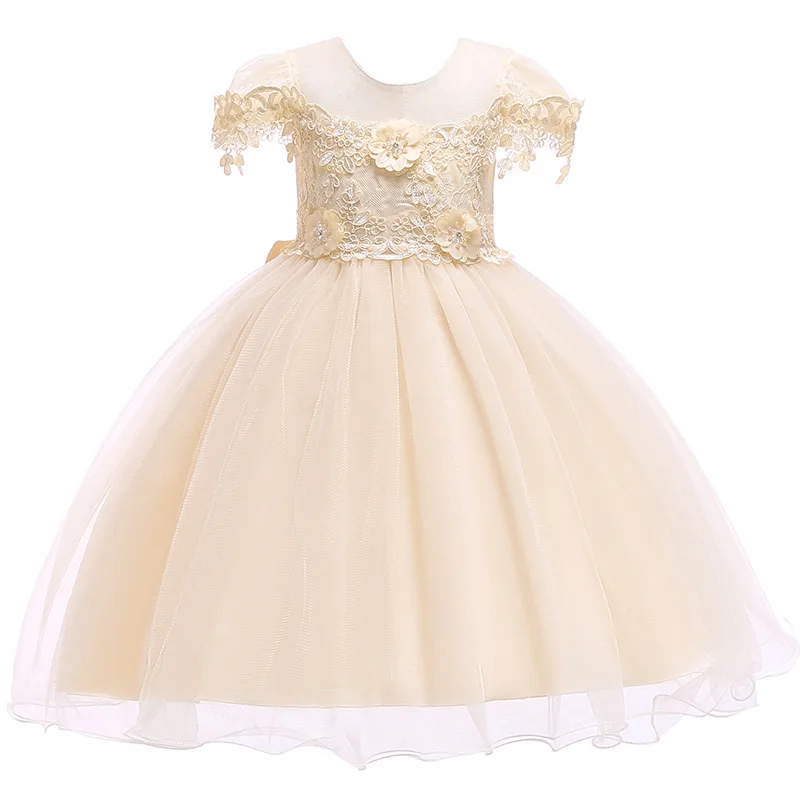 Girls Floral Tutu Princess Dresses For Teenager Baby Girl Wedding Party New years eve Dress 2019 Summer Kids Vestidos Costumes | Детская
