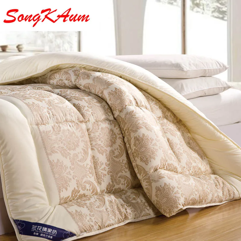 Высококачественное Брендовое теплое зимнее одеяло из 100% хлопка с принтом