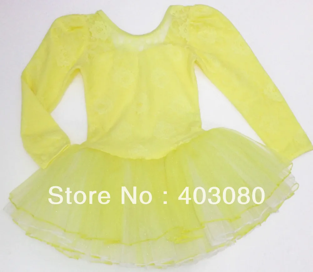 Быстрая доставка оптовая продажа стандартная Корейская желтая детская балетная