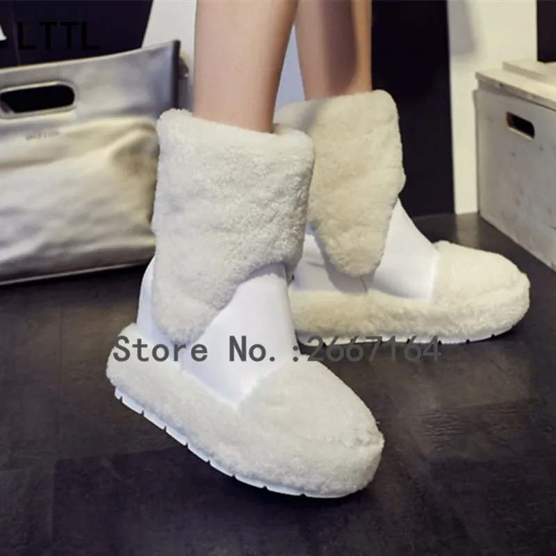 2016 Горячей Продажи Бренда Женщина Зима Снег Сапоги Густой Мех Согреться Мода