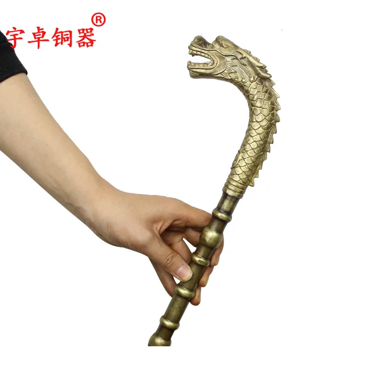 

Yu Zhuo brass copper cane crutches leading dove stick horse Zodiac stick stick ornaments cutting dies aquarium