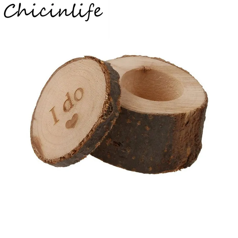 Chicinlife 1 шт. деревенские свадебные деревянные коробки для колец на День Валентина