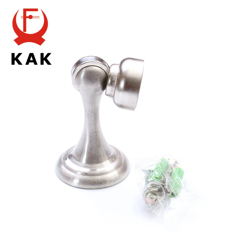 

KAK Stainless Steel Magnetic Sliver Door Stop Stopper Holder Catch Floor Fitting With Screws For Bedroom Family Home Etc