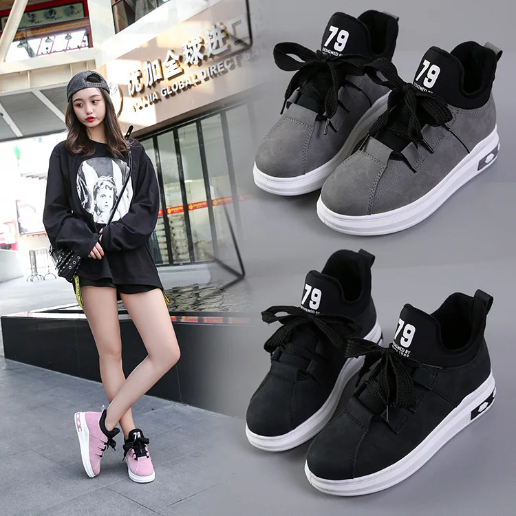 Женская зимняя кашемировая обувь увеличенная плоская подошва|skateboard shoes|shoes withshoes