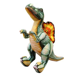 Spinosaurus Похожая на настоящую спинозавр динозавр плюшевая игрушка постоянного Дино кукла гигантский животных Семья маленьких мальчиков подарок 40/60/80/100 см - Цвет: Spinosaurus