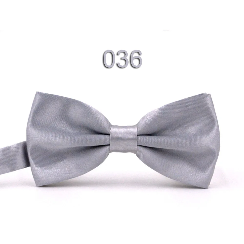 Мужской однотонный модный галстук бабочка черный белый серый для мужчин|Мужские