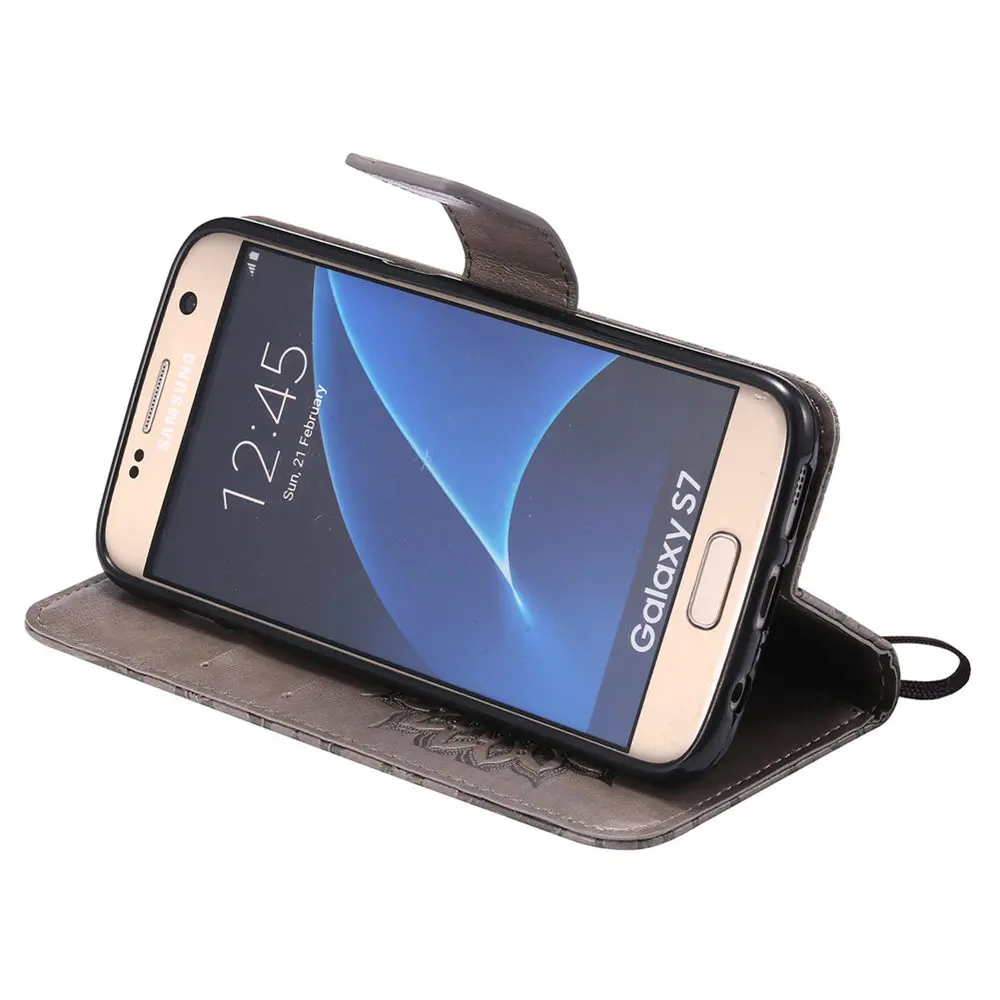 Чехол для телефона из искусственной кожи Samsung Galaxy A3 A5 J3 J5 J7 S3 S4 S5 S6 S7 S8 S9 Edge Plus 2015 2016