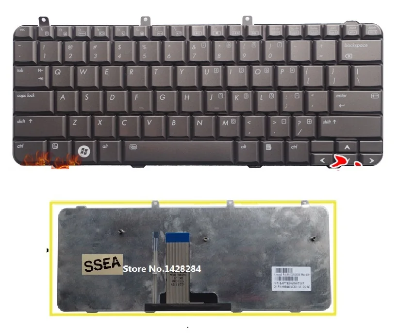 

SSEA New laptop US Keyboard For HP pavilion DV3 DV3Z DV3-1000 Keyboard