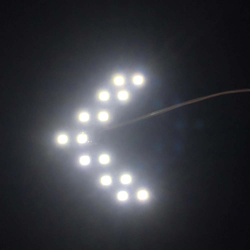 2 шт. 14 SMD светодиодный индикатор со стрелкой для зеркала заднего вида светильник